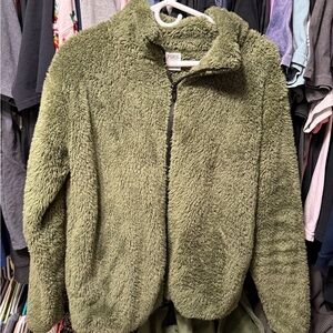 PINK Victoria's Secret Sage Teddy Jacket